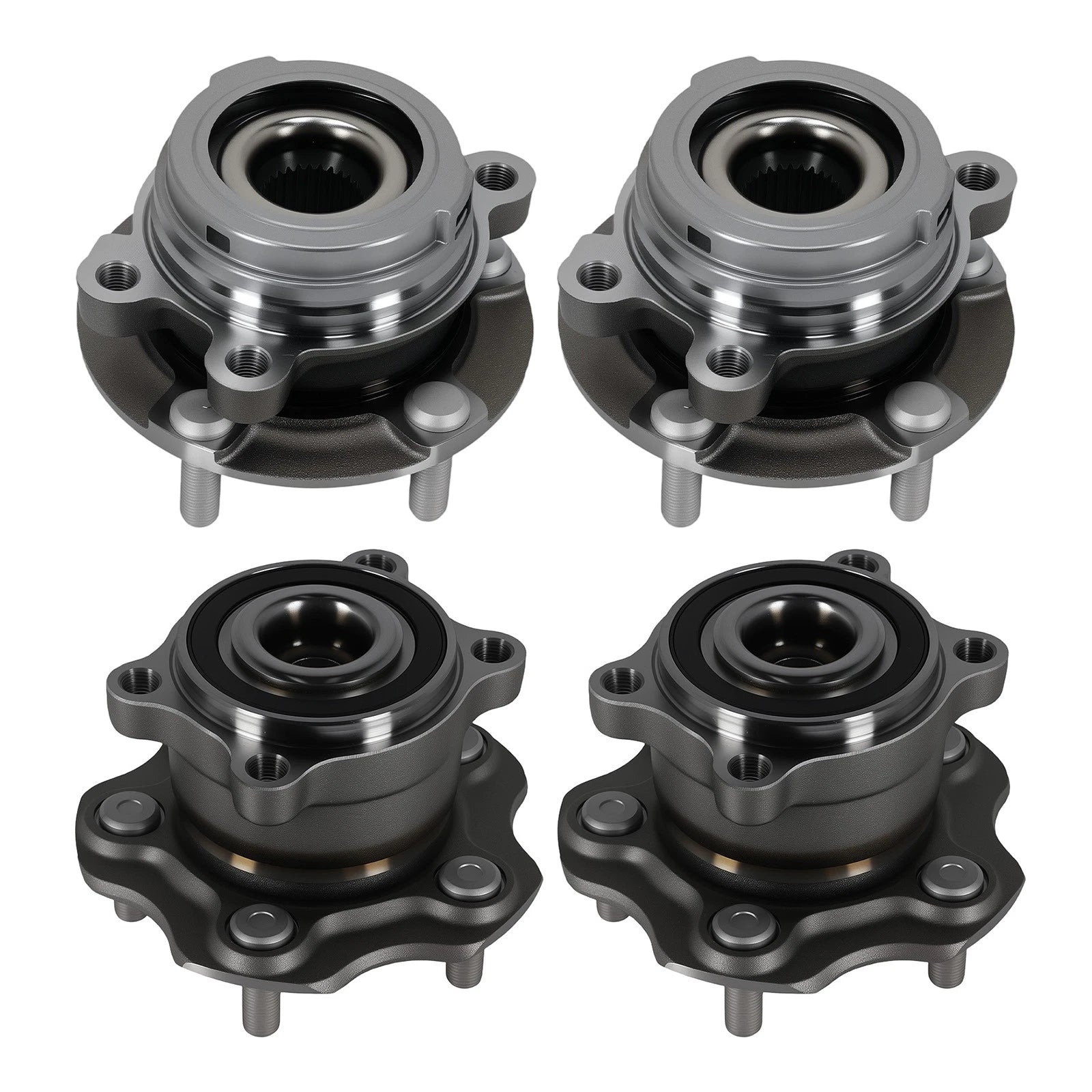 Set of 4 Wheel Hub Assembly for Nissan Altima (2007–2012) 2.5L