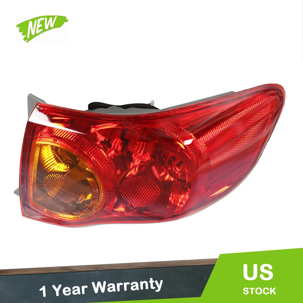 Red Lens Tail Light for Toyota Corolla (2009–2010) Right Side