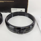 Defiance 4" Auxiliary Lamp Trim Rings for Harley-Davidson (Black Anodized) 61400354