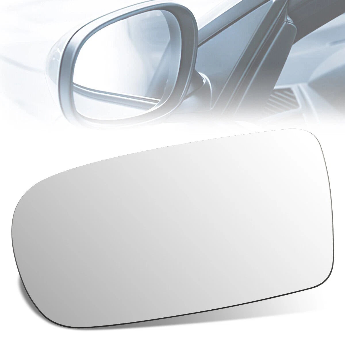 Side Door Mirror Glass for Mazda Protege (1995–1996) OE Style Flat Lens