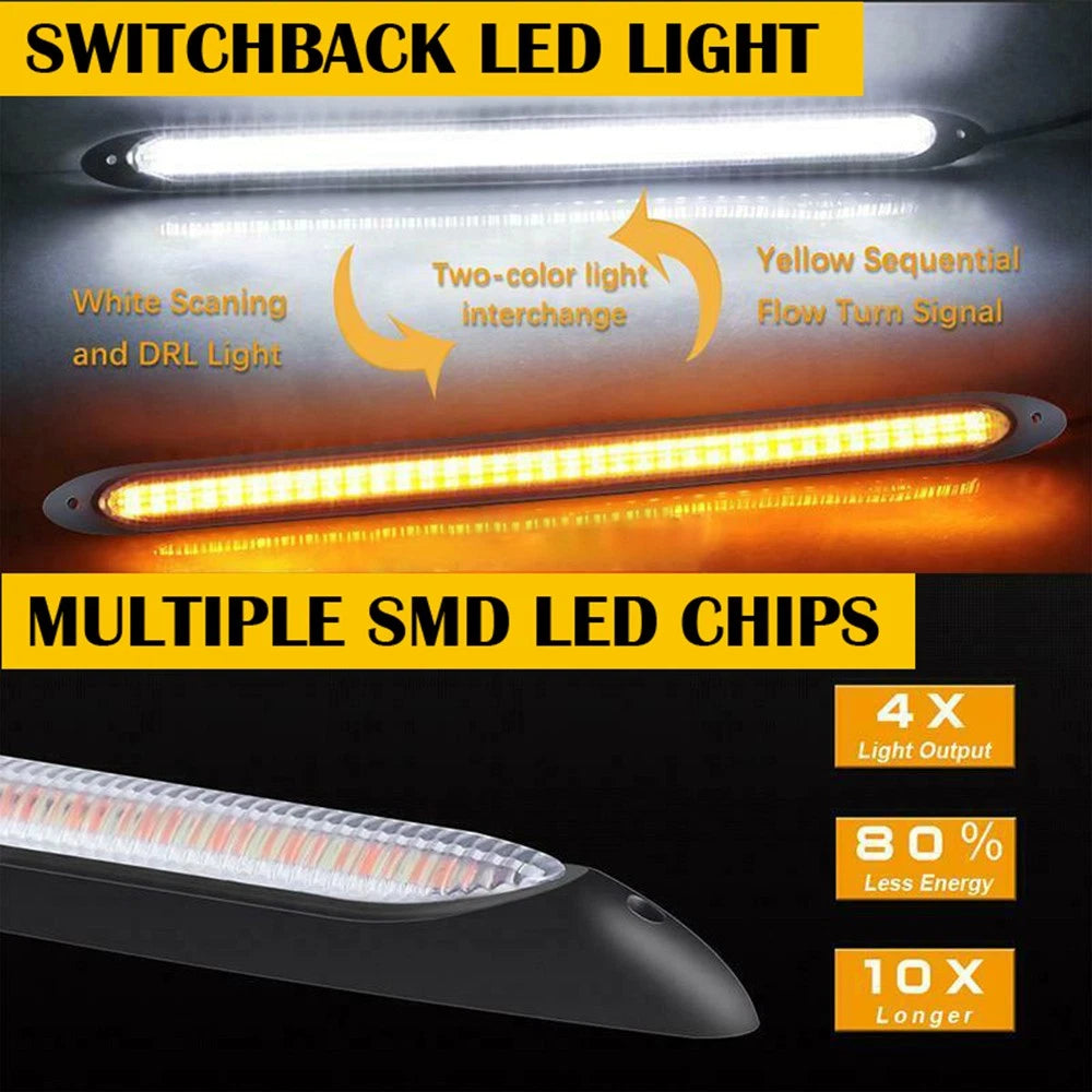 LED Daytime Running Light Strip for Car (6.1 Inch)