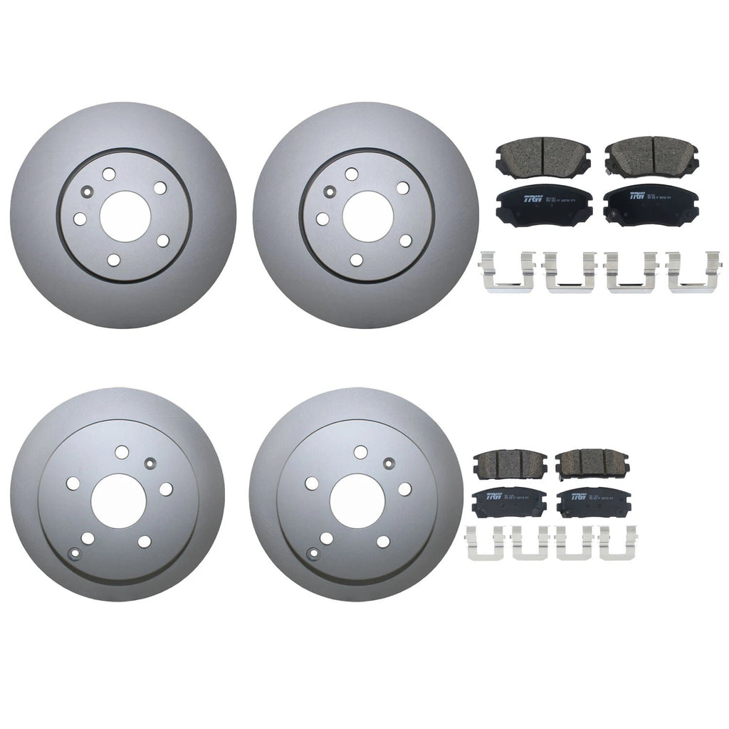 Front & Rear Brake Kit Disc Rotors TRW Ceramic Pad for Chevy Equinox GMC Terrain (2010–2017)