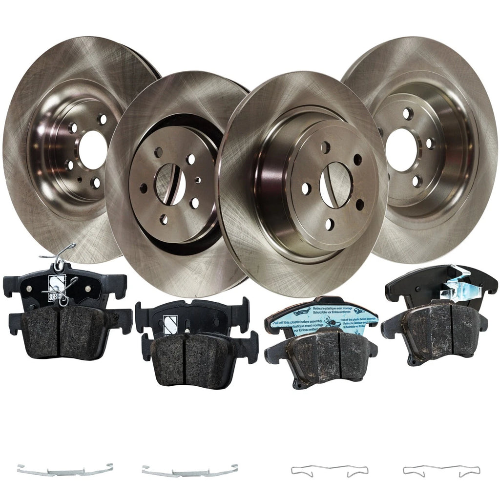 Brake Disc Rotors and Pads Kit for Lincoln MKZ (2017–2020)
