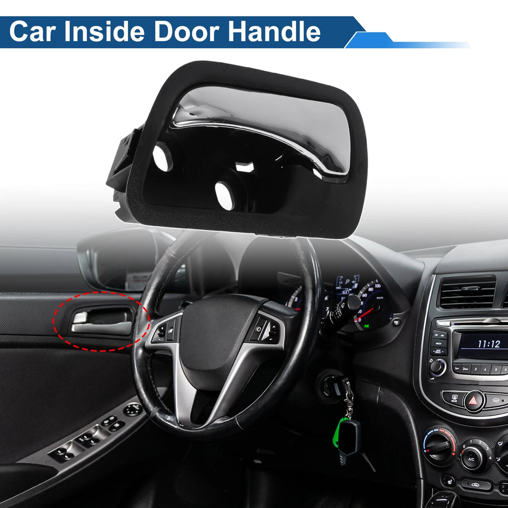 Front Passenger Side Interior Door Handle for Honda Accord (2003–2007) Black Chrome