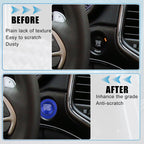 Start Stop Button Cover Trim Kit for Jeep Cherokee, Dodge (2014–2023) - Blue 723115121261