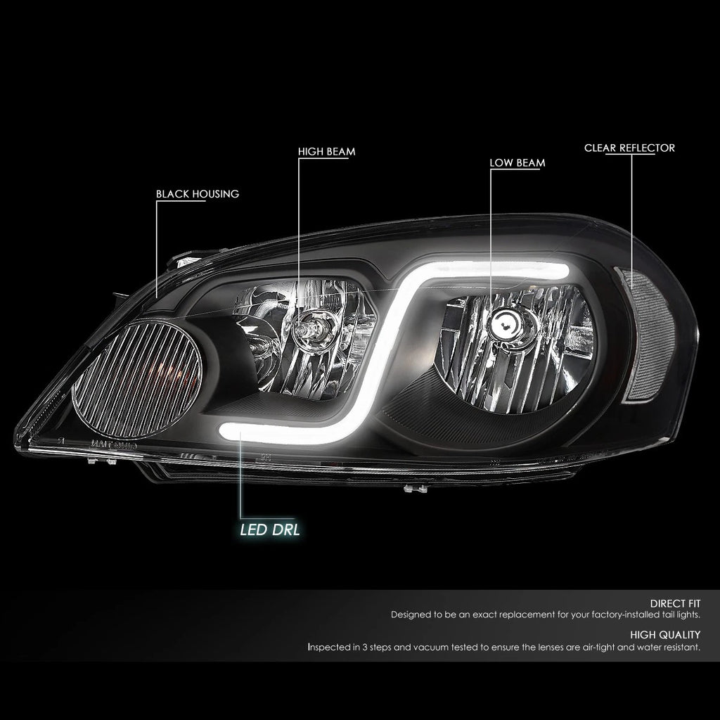 LED DRL Headlight/Lamp Pair for Chevy Impala (2006–2016)