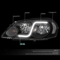 LED DRL Headlight/Lamp Pair for Chevy Impala (2006–2016)