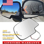 Heated Mirror Glass Turn Signal for Chevy GMC Cadillac (w/o Auto Dimming)