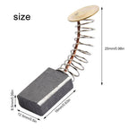 Set of 4 Carbon Brushes for Electric Motors (16x12.5x6.5mm)
