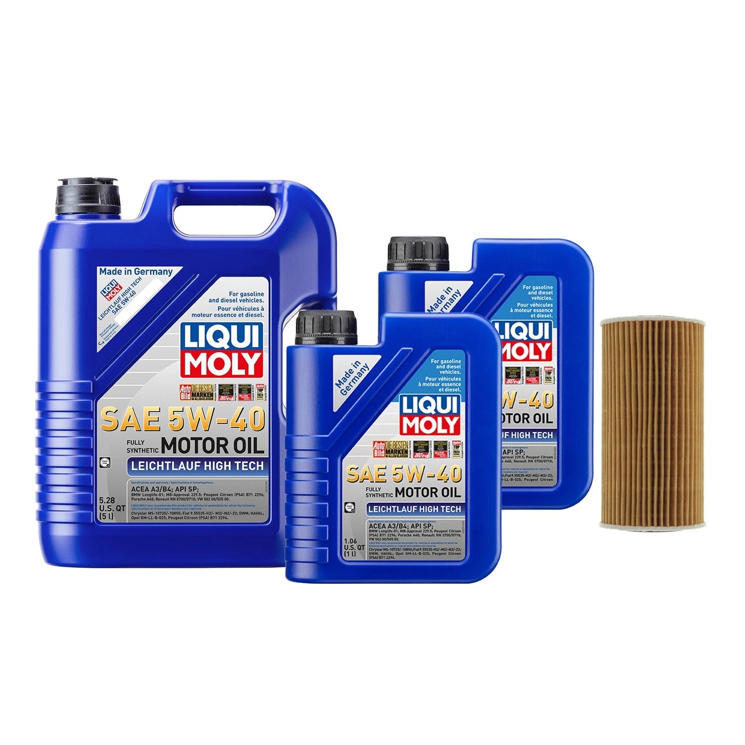 Oil Change Kit 7L Liqui Moly 5W-40 Mahle for Audi CEPB (2000–2023)