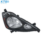 Right Halogen Headlight for Honda Fit Sport (2009–2011) Black