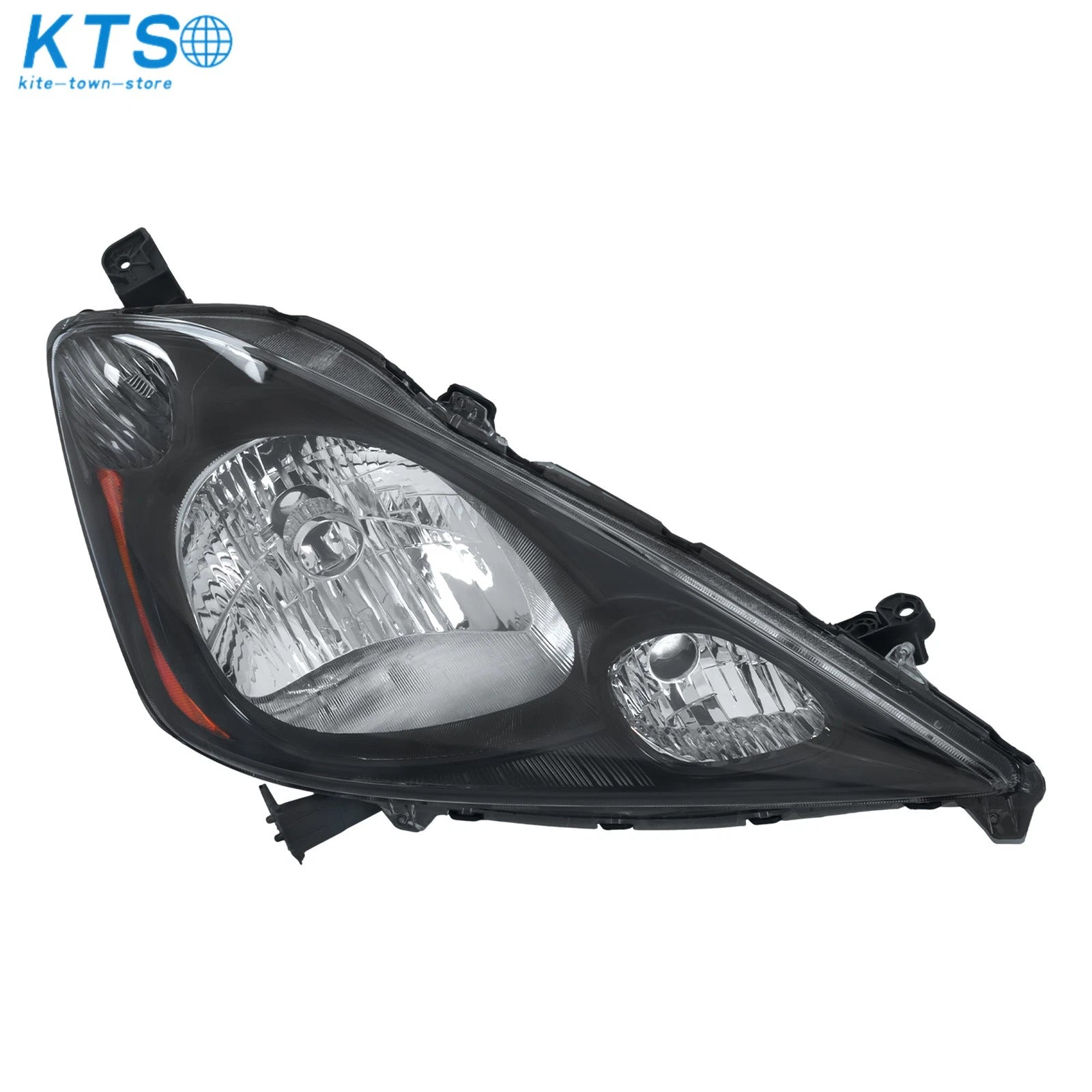 Right Halogen Headlight for Honda Fit Sport (2009–2011) Black