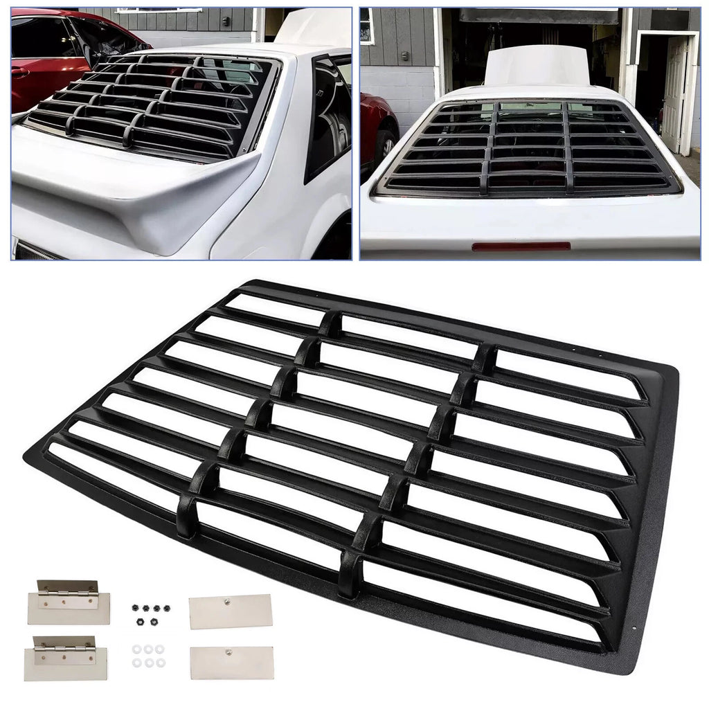 Rear Window Louver for Ford Mustang Fastback (1979–1993) Black ABS