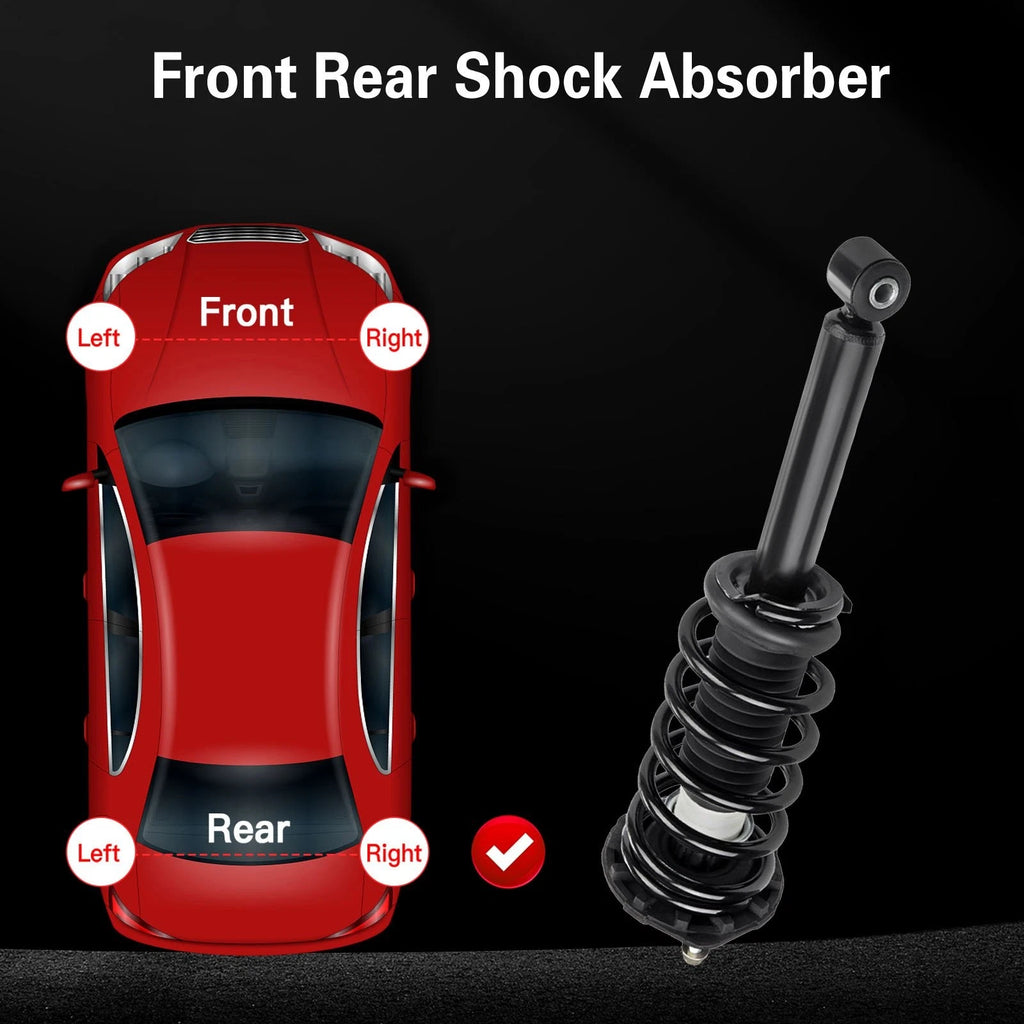 Set of 2 Rear Complete Struts with Coil Spring for Nissan Maxima (2000-2003)