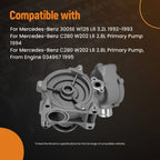Engine Water Pump for Mercedes-Benz 300SE C280 C36 E320 S320 SL320 (1992–1999)