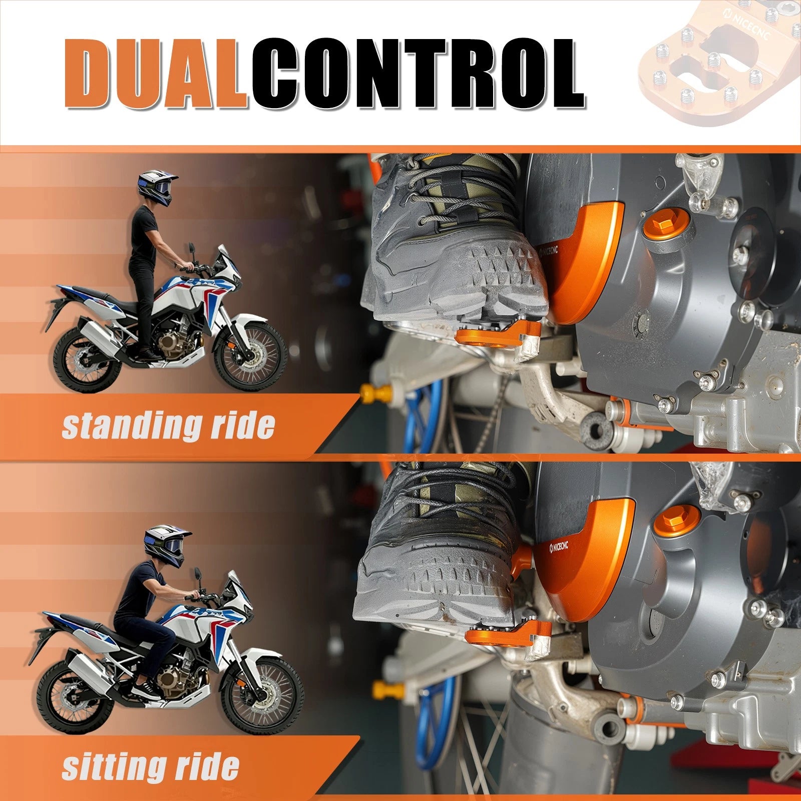 Rear Brake Pedal Pad for KTM 1290 Super Adventure/R/S/T (2015–2023)