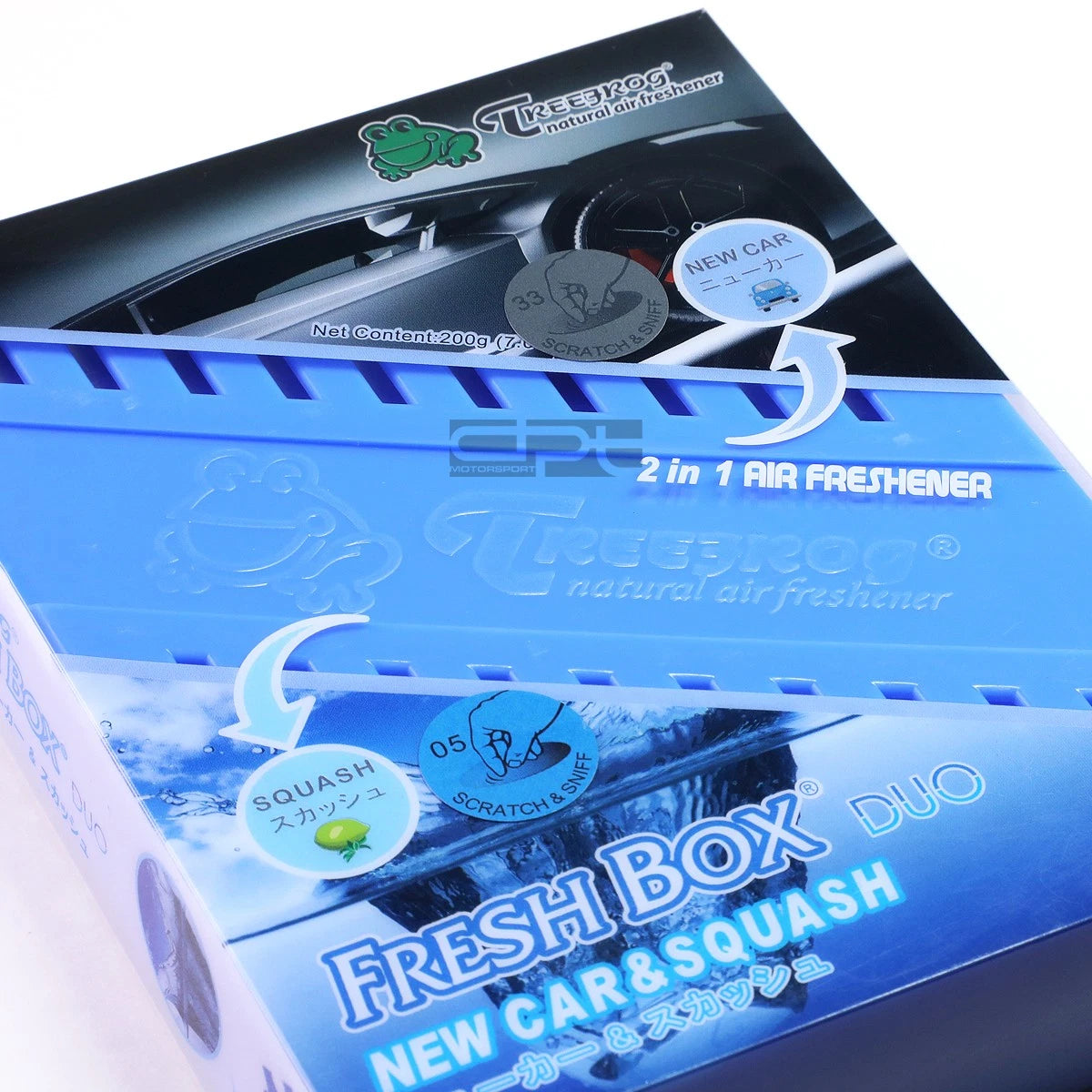 2X Treefrog Car Air Freshener for Universal Use (New Car + Lime Squash)