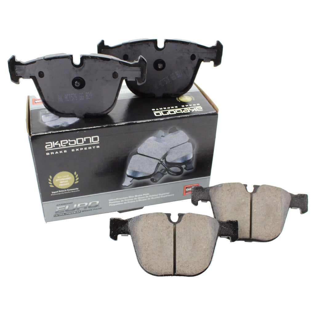 Akebono Euro Rear Ceramic Brake Pad for BMW E82 E60 E63 E64 E65 E66 E70 F15 F16 (2007–2019)