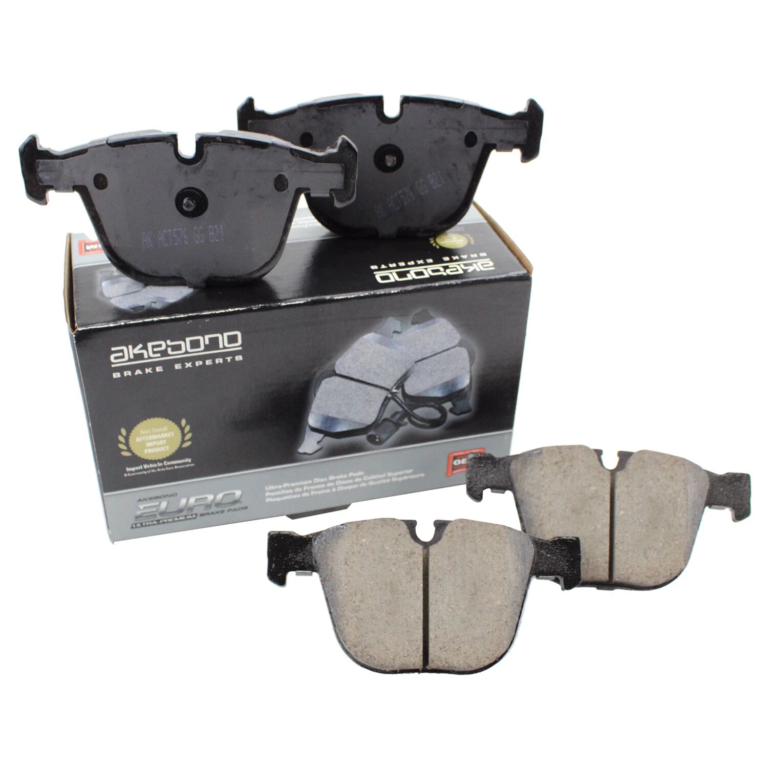 Akebono Euro Rear Ceramic Brake Pad for BMW E82 E60 E63 E64 E65 E66 E70 F15 F16 (2007–2019)