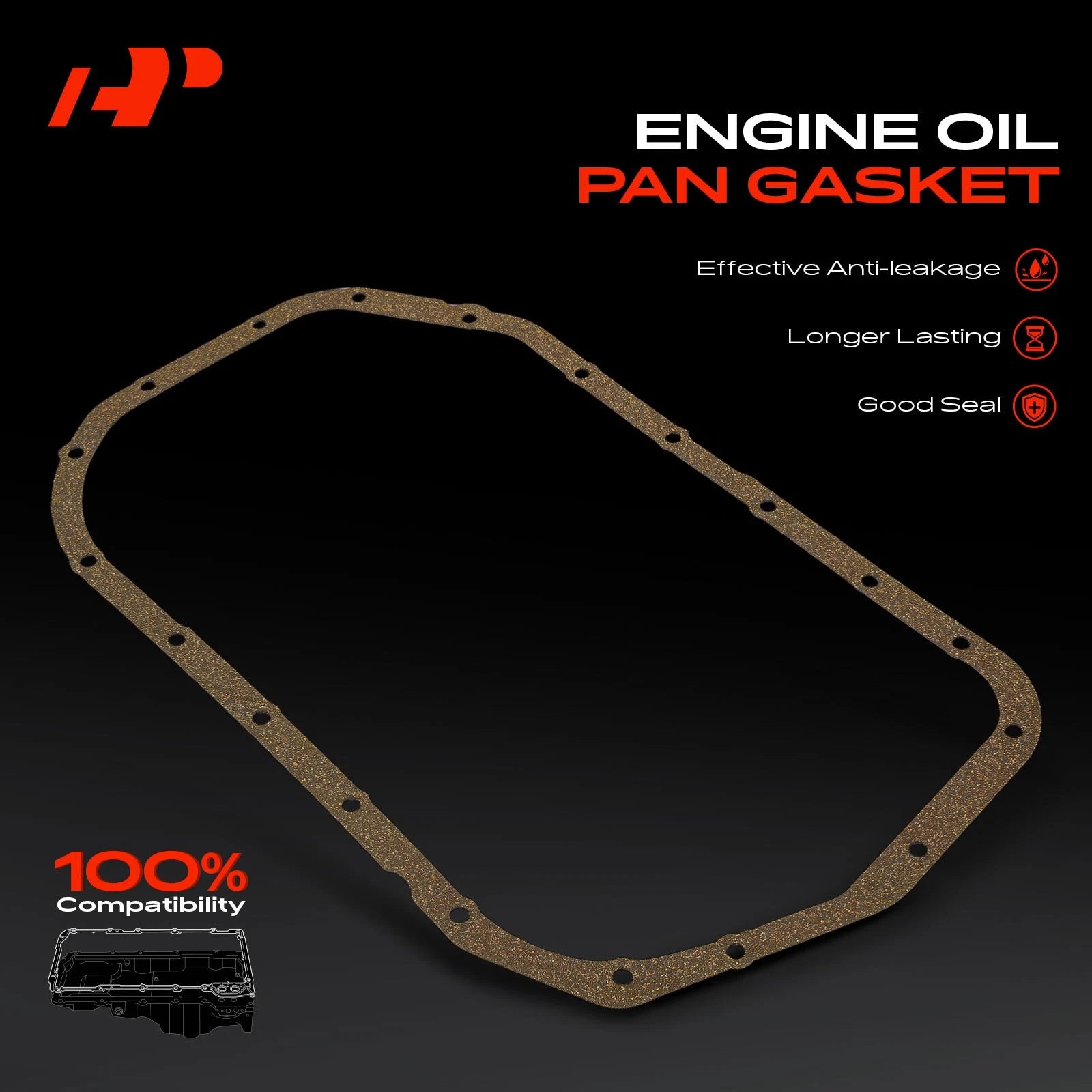 Engine Oil Pan Gasket for Mitsubishi Eclipse Galant Dodge Colt (1995-2005)