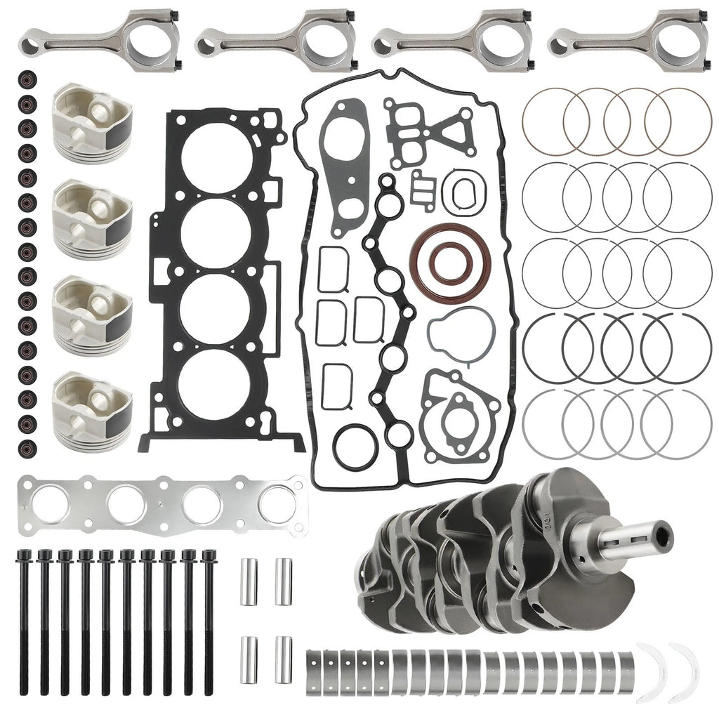 Engine Overhaul Kit with Crankshaft & 4X Con Rods for Hyundai KIA 2.4L