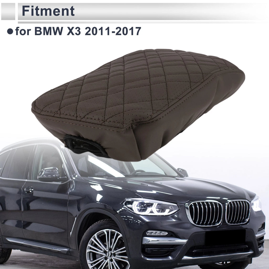 Center Console Cover for BMW X3 (2011–2017) Deep Brown