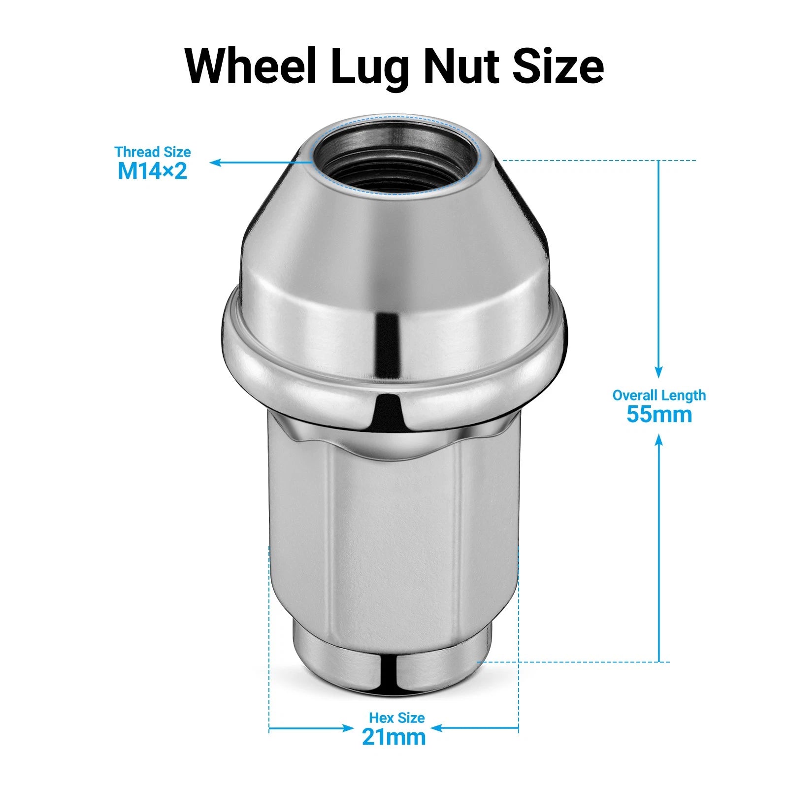 Acorn Lug Nuts for Ford Expedition F-150 Navigator (2010-2024)