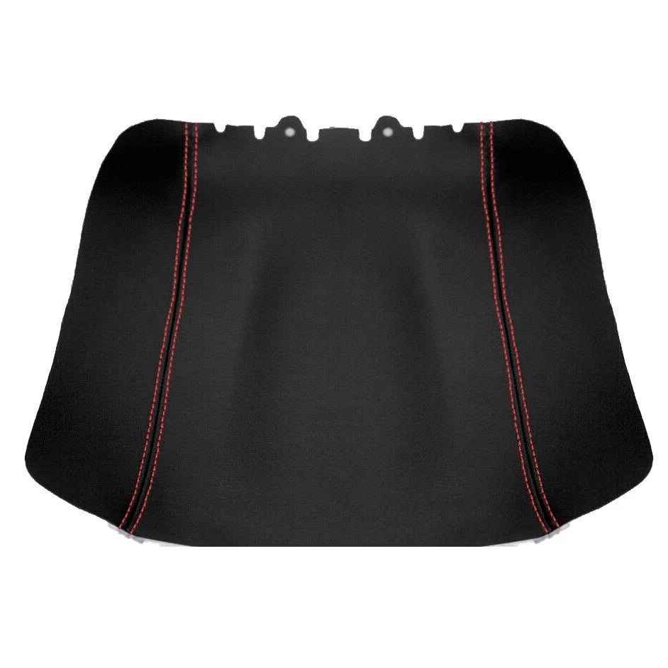Leather Console Lid Jump Seat Cover for Ford F150 (2004–2008) Red Stitch