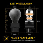 2X 3157 LED Amber Yellow Turn Signal Light Bulbs for [Make Model] ([YYYY–YYYY])