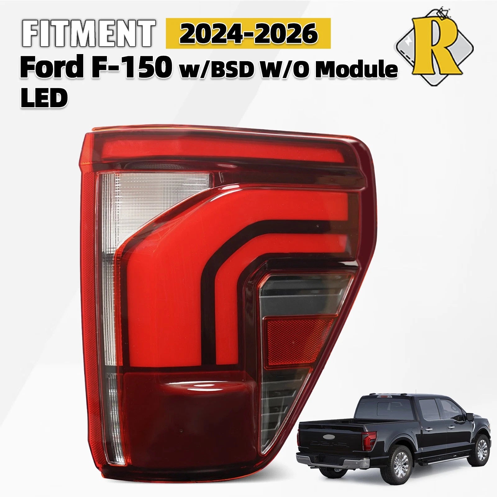 LED Tail Light Brake Lamp Right for Ford F-150 (2024–2026) W/BLIS
