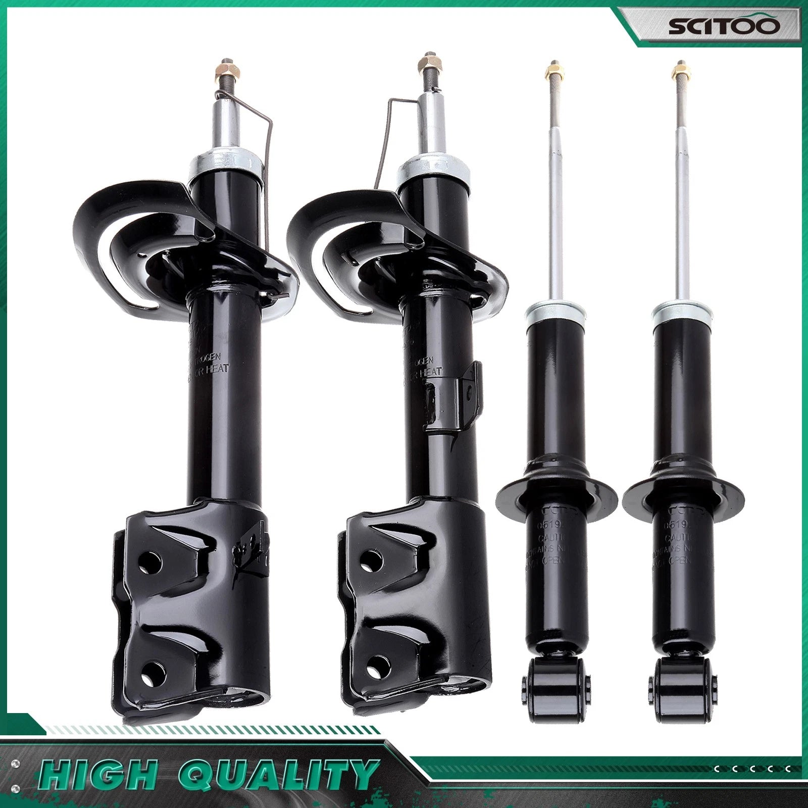 Set of 4 Shocks Struts for Dodge Caliber (2007–2012) & Jeep Patriot/Compass (2007–2010)