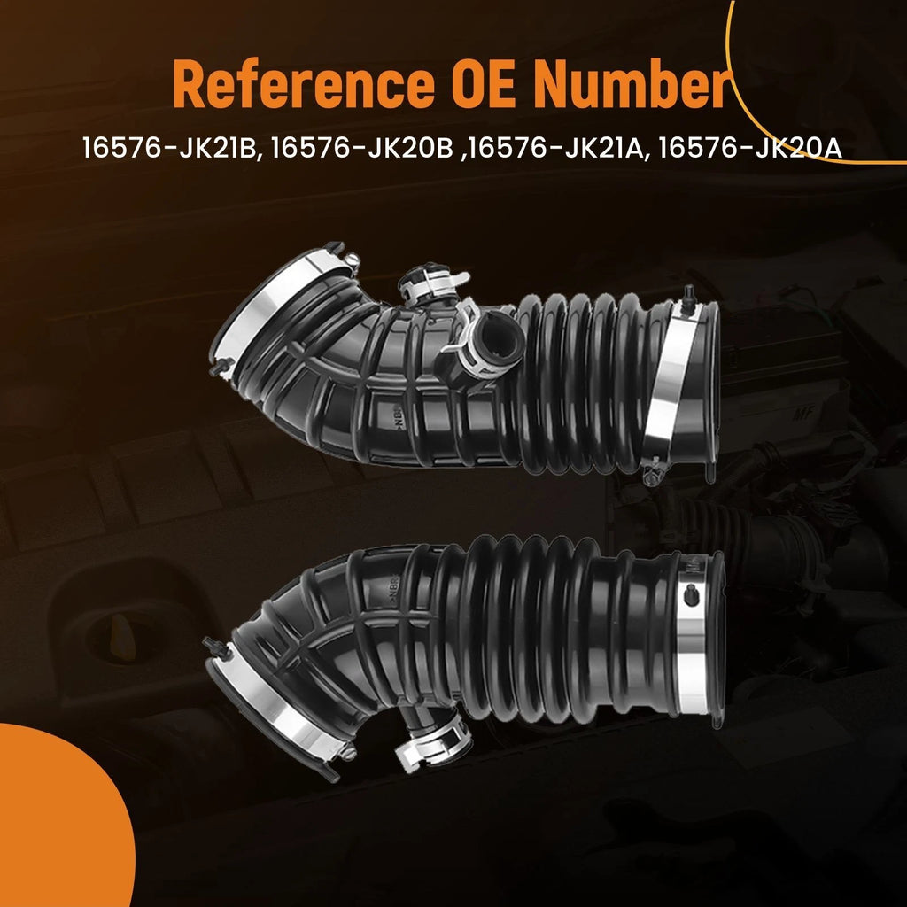 Set of 2 Air Intake Hose Tubes for Infiniti G35 (2007–2008) EX35 (2008–2010) 3.5L