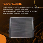 Coolant Radiator Assembly for Toyota 4Runner 4.7L (2003–2009) 1640050300