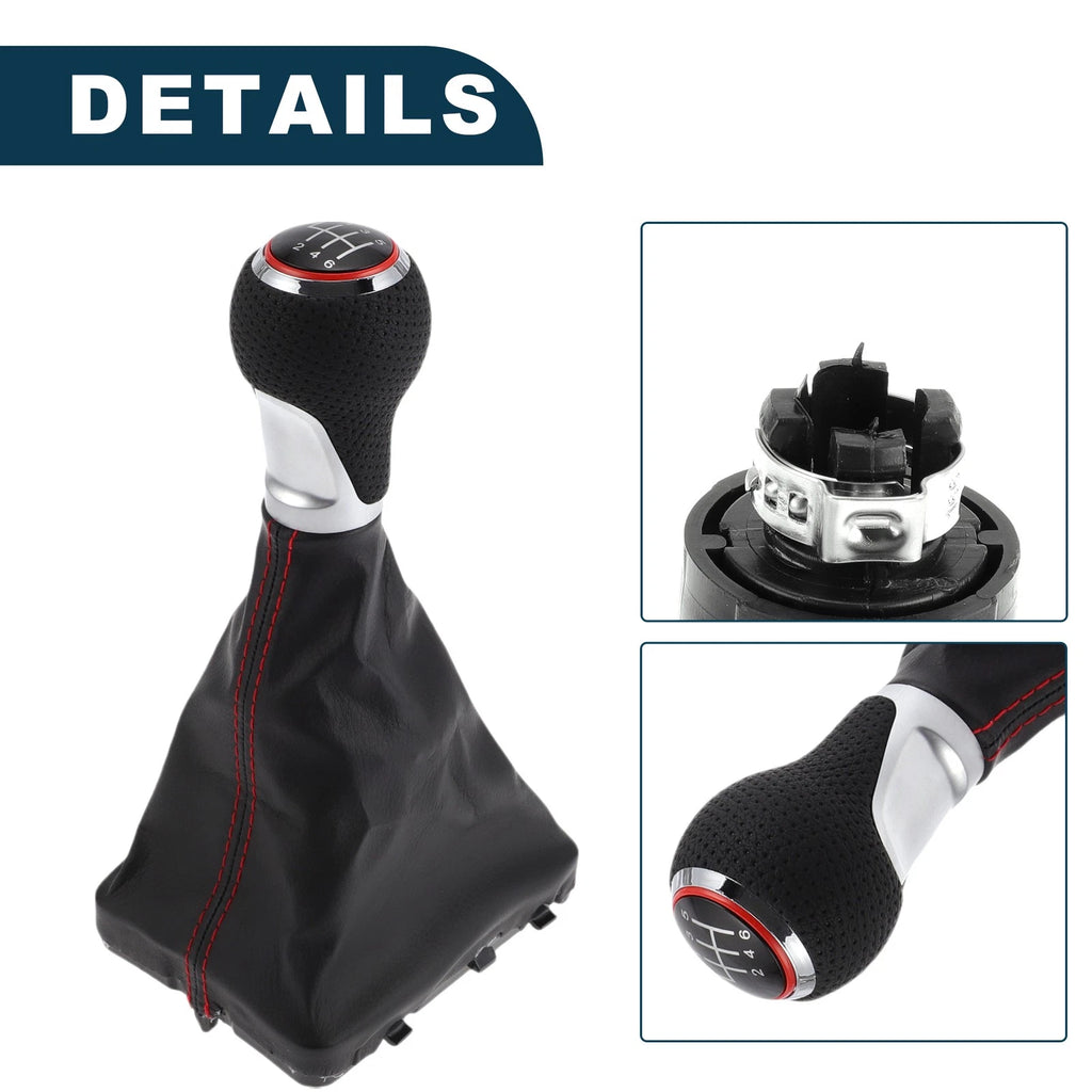 6 Speed Gear Shift Knob w/ Cover No. 4F0863278 for Audi A6 (2005–2011)