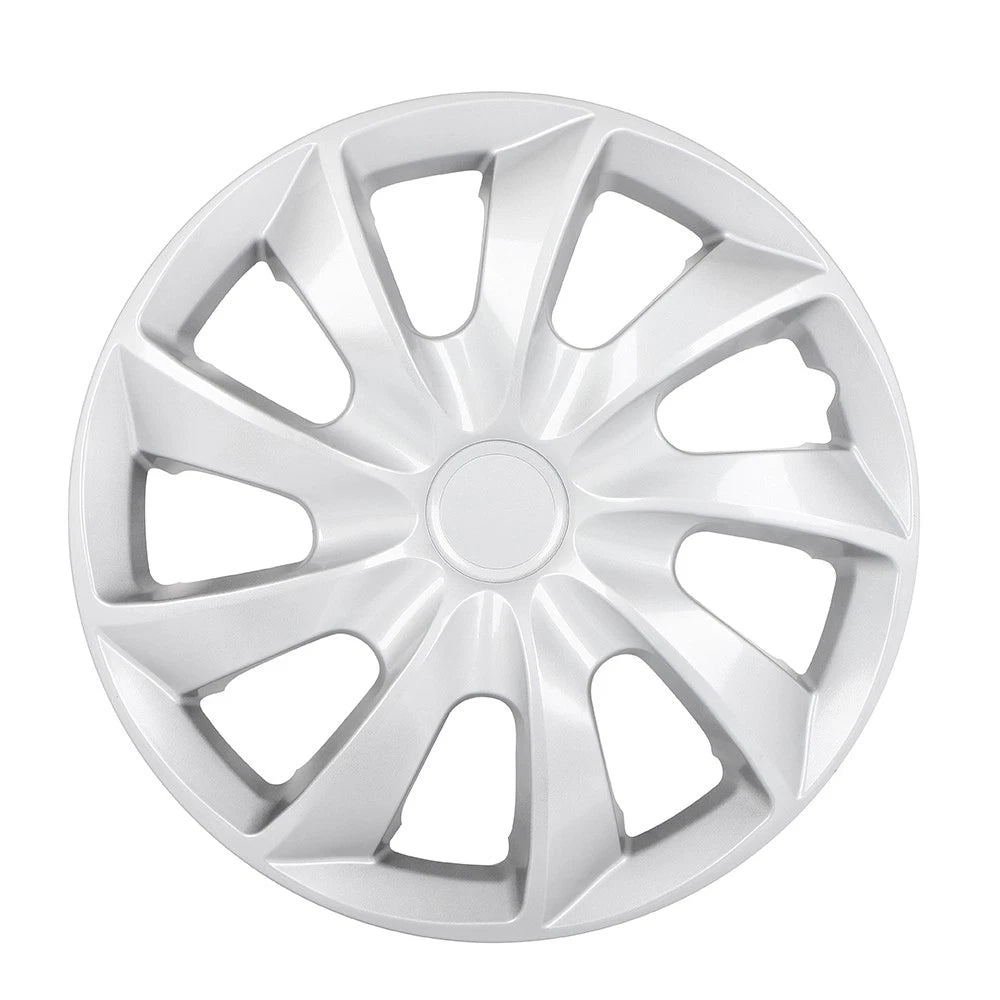 Set of 4 17" Universal Wheel Hub Caps Silver Wheel Cover Trim