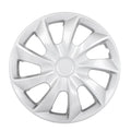 Set of 4 17" Universal Wheel Hub Caps Silver Wheel Cover Trim