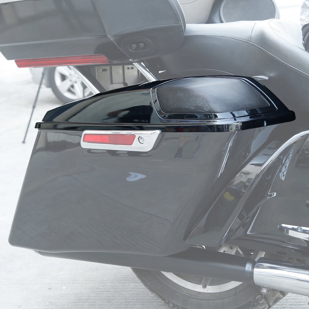 Saddlebag Lids with 5" x 7" Speaker Cutouts for Harley Touring FLT FLH FLHTCU (2014–Present)