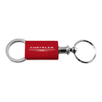Red Anodized Aluminum Valet Keychain - Officially Licensed for Chrysler