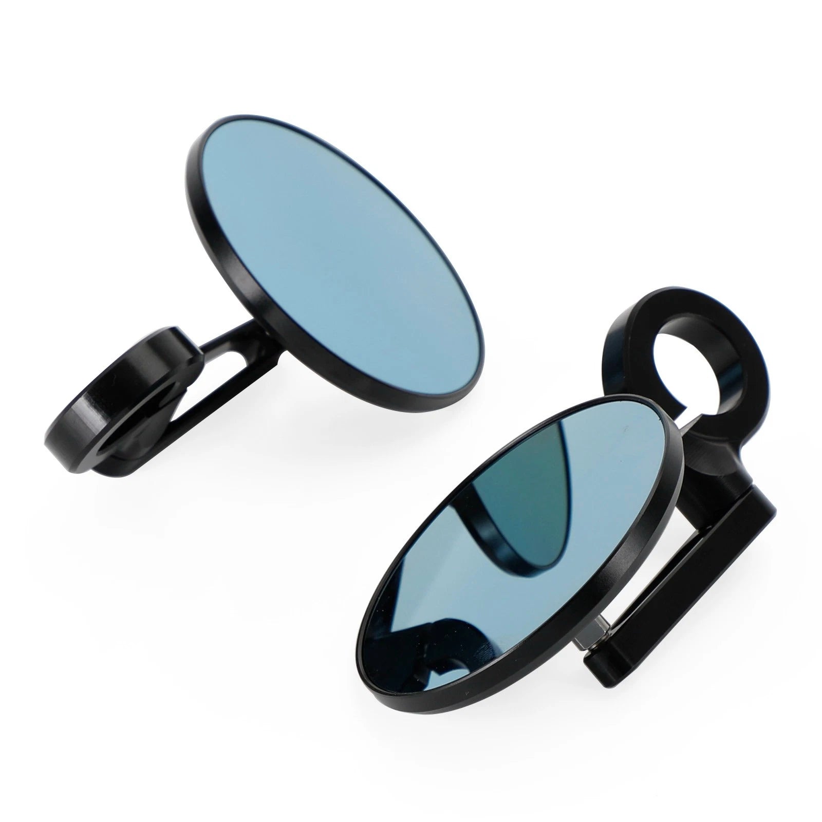 3" CNC Round Handlebar End Mirror for Motorcycle (7/8"-1" Bar)