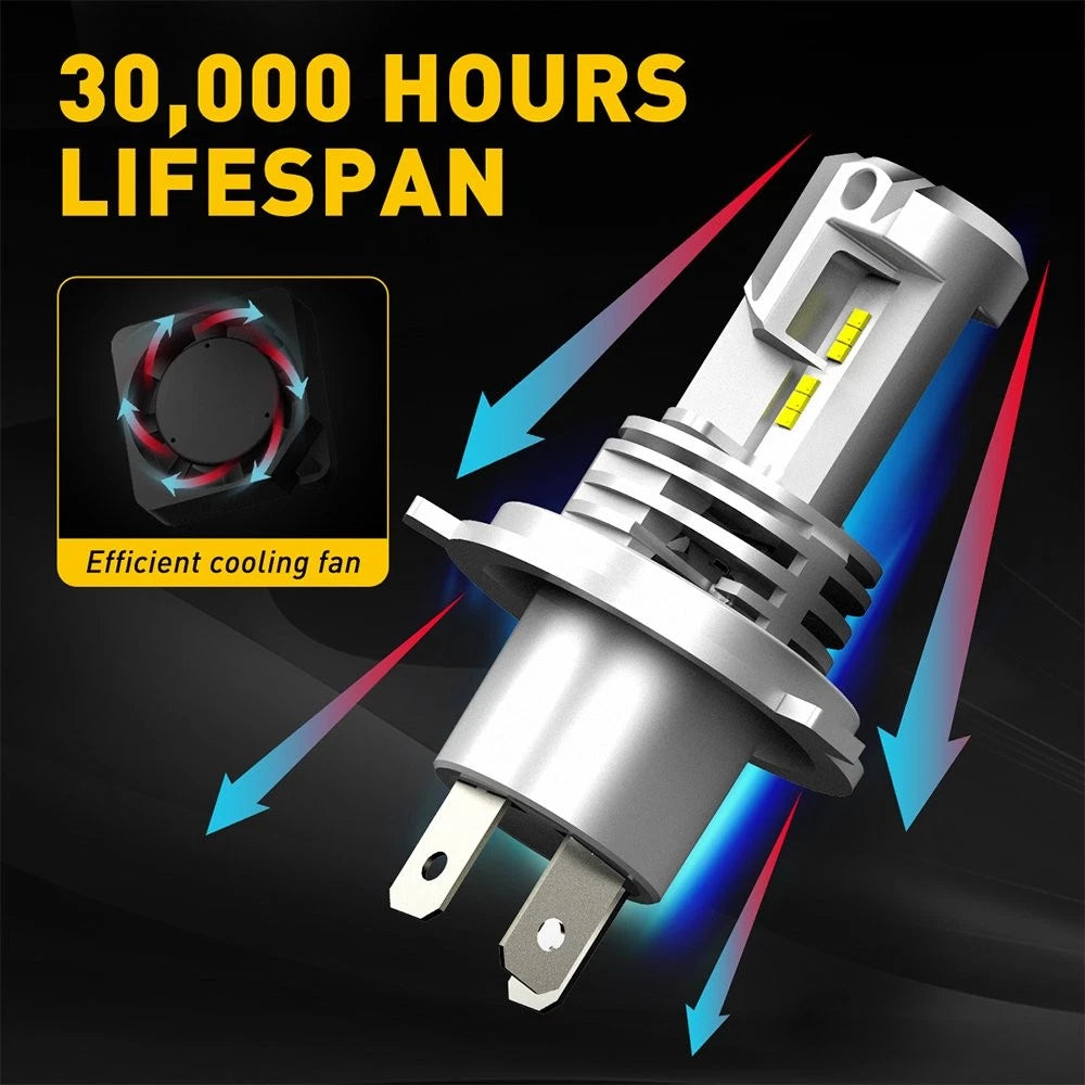 AUXITO H4 9003 LED Headlight Kit 24000LM for HB2