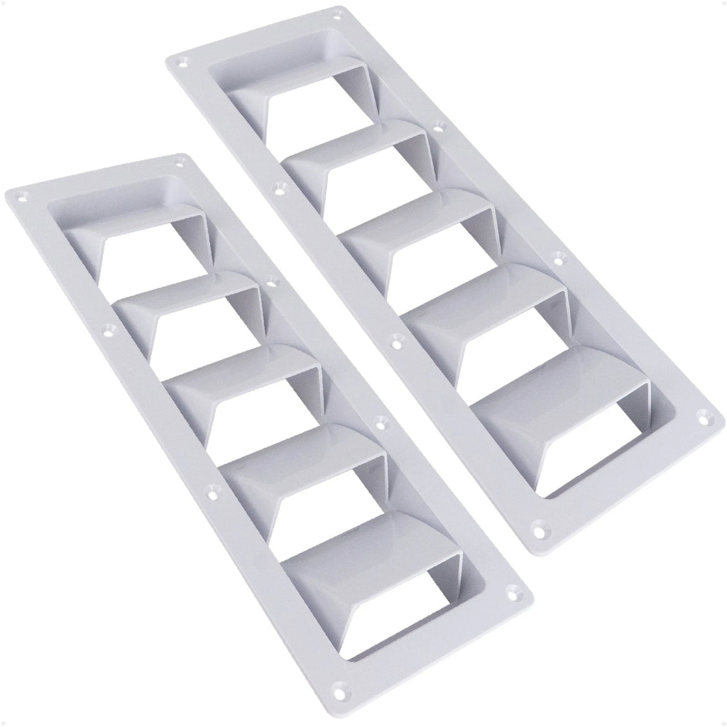 Set of 2 Louvered Ventilators for (13-1/4 x 4-3/4 Inch)