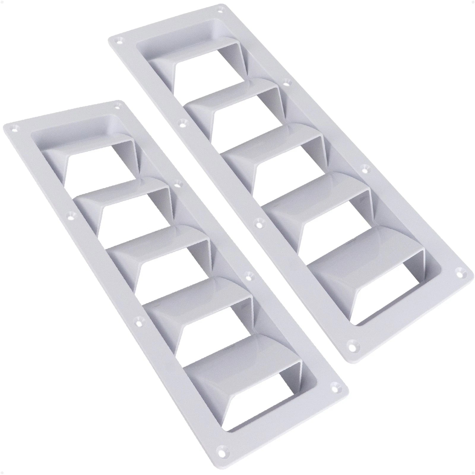 Set of 2 Louvered Ventilators for (13-1/4 x 4-3/4 Inch)