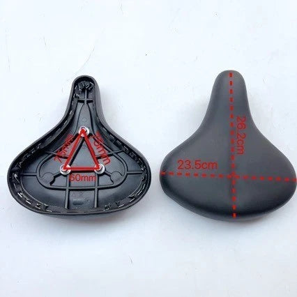 Plastic Base Saddle Seat for Indoor Cycling Bike (Belt Drive Compatible)