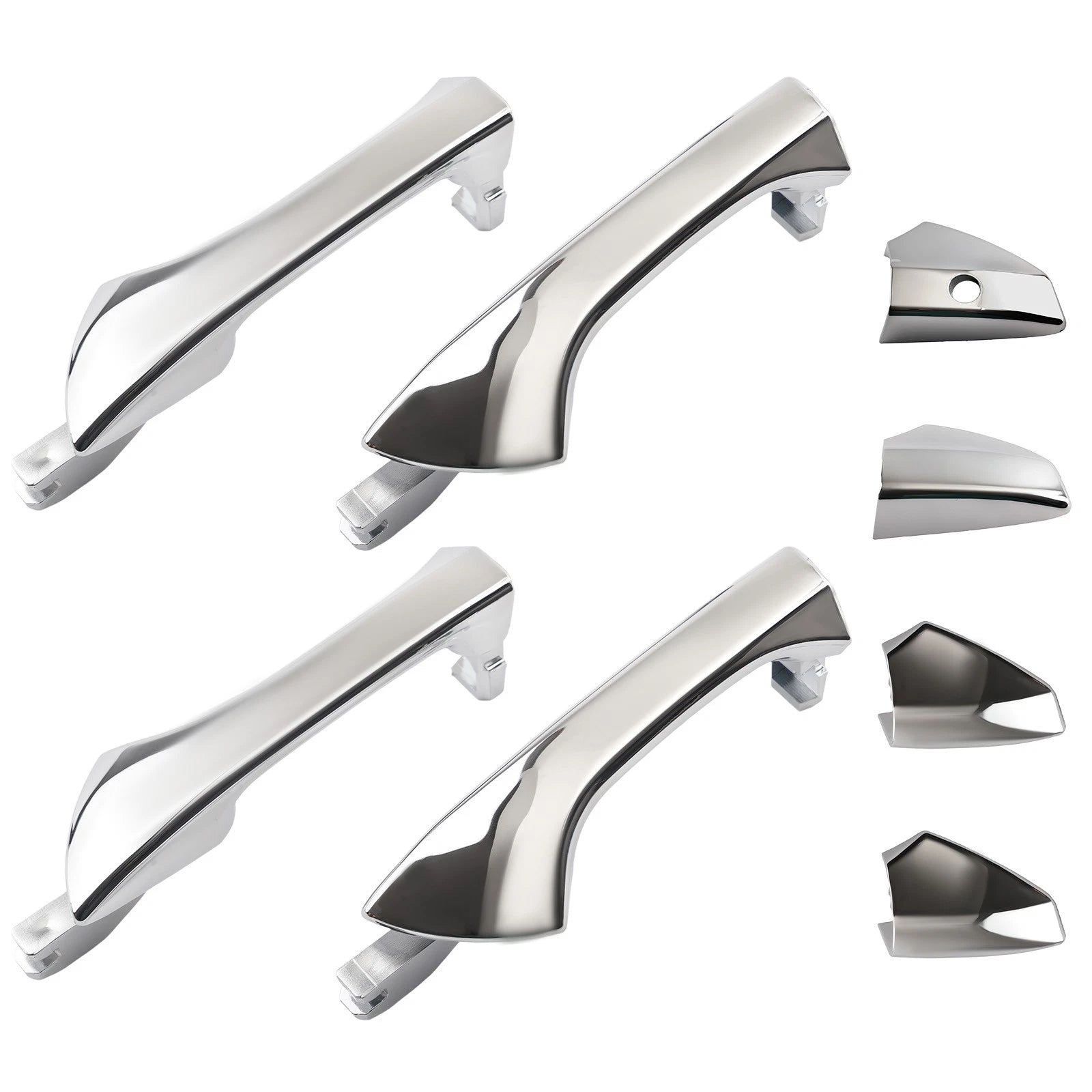 Set of 4 Chrome Door Handles for Honda Accord (2008–2012) Left Right Front Rear