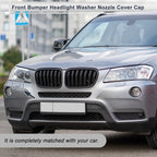 Front Left Side Bumper Headlight Washer Nozzle Cover Cap for BMW X3 Unpainted