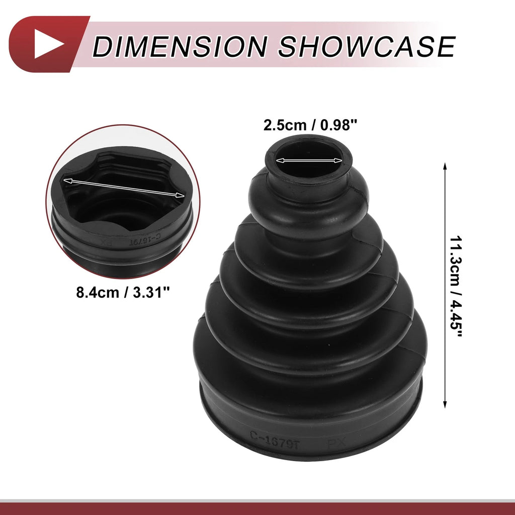 Inner CV Joint Boot Kit with Clamps for BMW X5 (2000–2006) - 31607565315