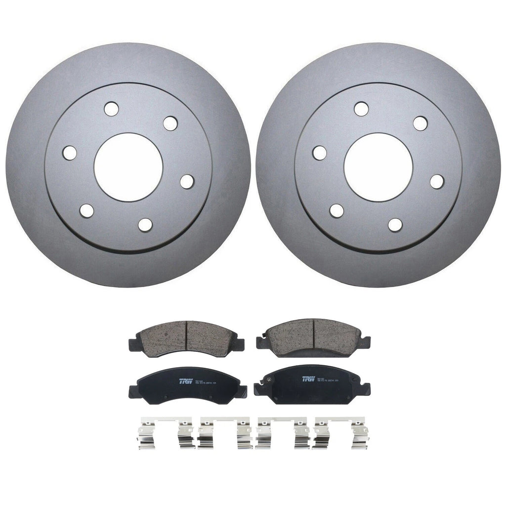 Front Brake Kit 305mm Rotors & TRW Pro Ceramic Pads for Silverado Sierra 1500 (2014–2023)