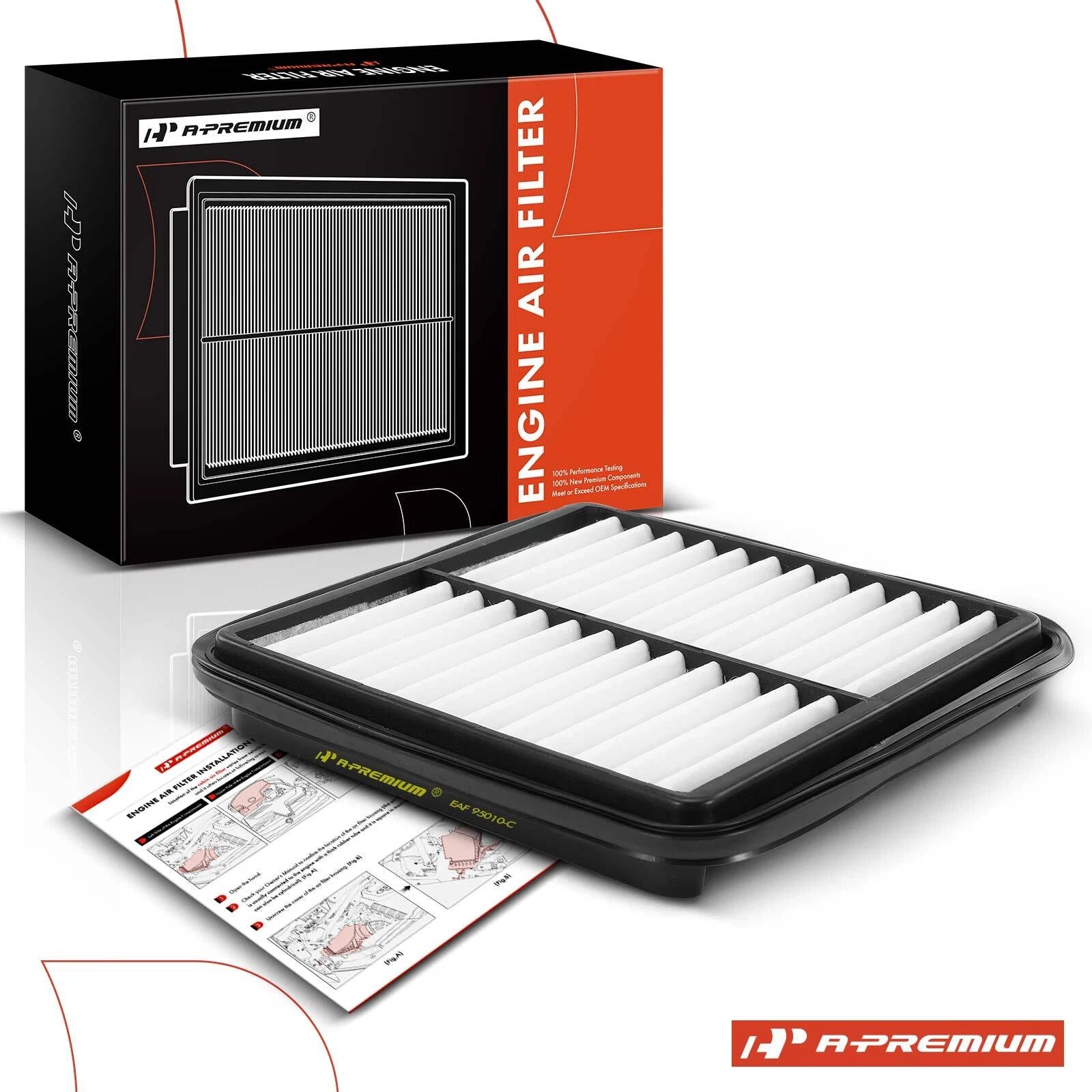 Engine Air Filter for Toyota Prius (2001-2003) L4 1.5L Rigid Panel
