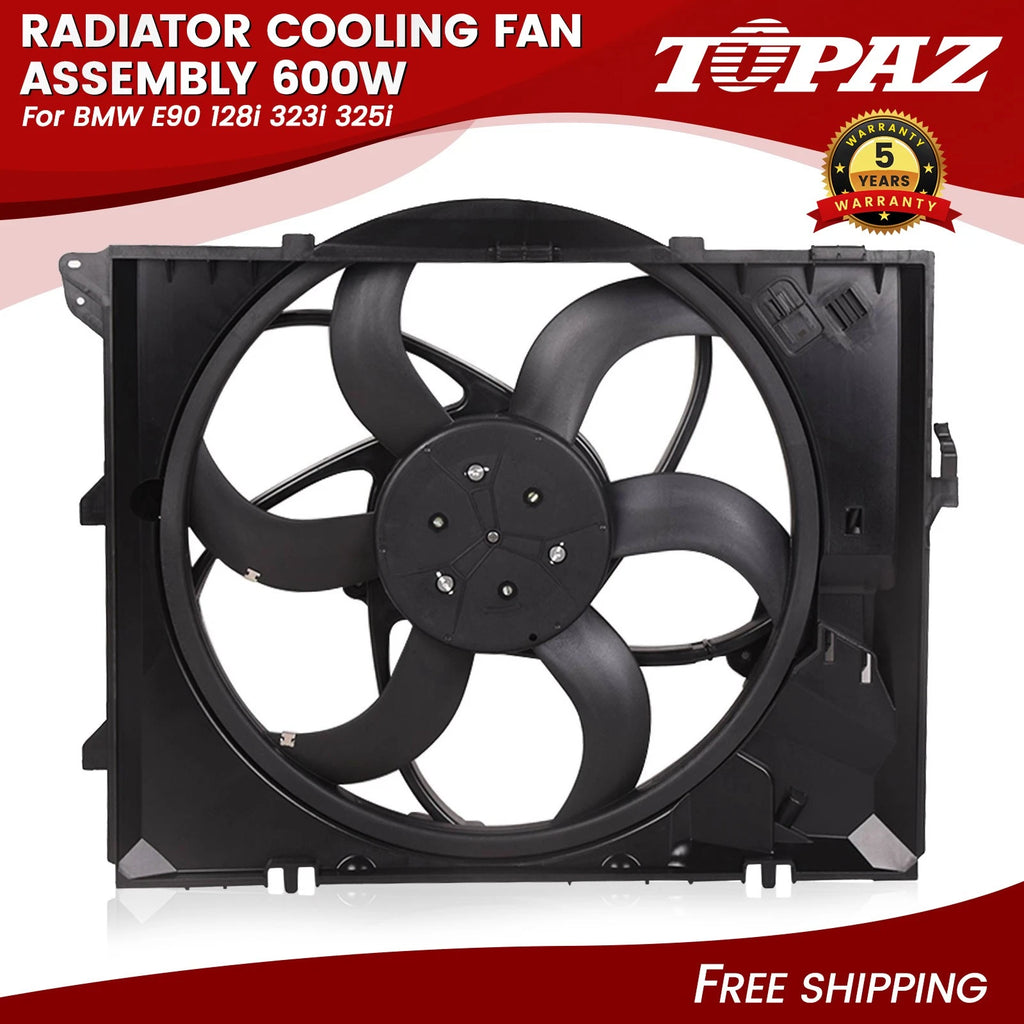 Radiator Cooling Fan Assembly for BMW E90 128i 323i 325i (2006–2013)