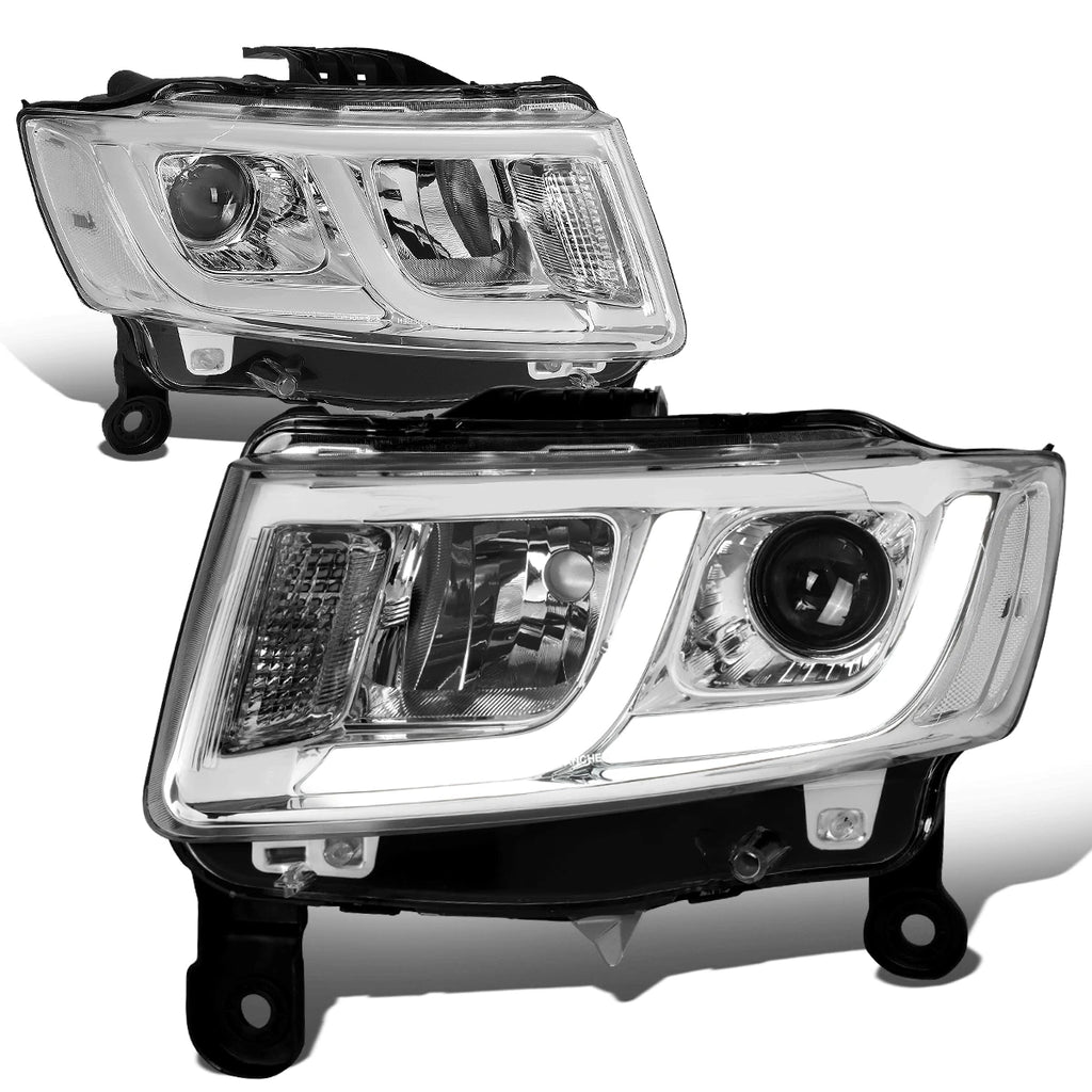 LED DRL Projector Headlight for Jeep Grand Cherokee (2014–2016) Chrome/Clear